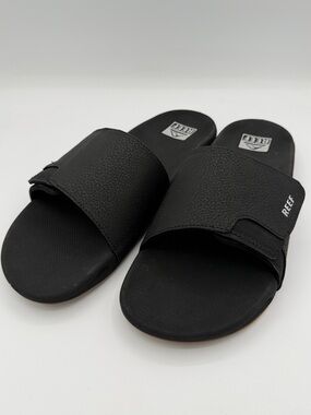 Reef Fanning Slide, black/silver